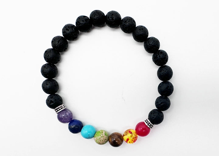 Lava 7 Chakra Healing Balance Armband Damen und Herren