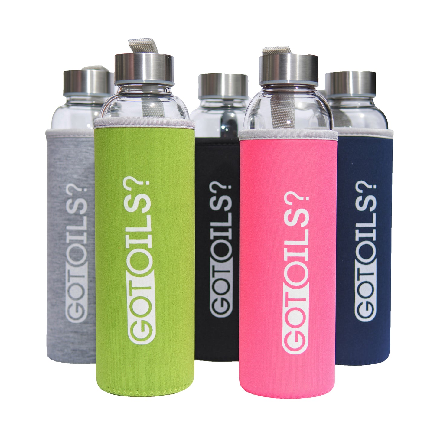 500ml drinking bottle (glass, different colors) 