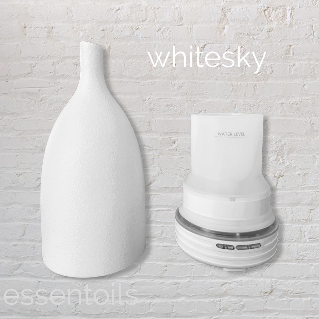 Whitesky Luxus Diffusor - Ultraschall - Keramik - Luftbefeuchter