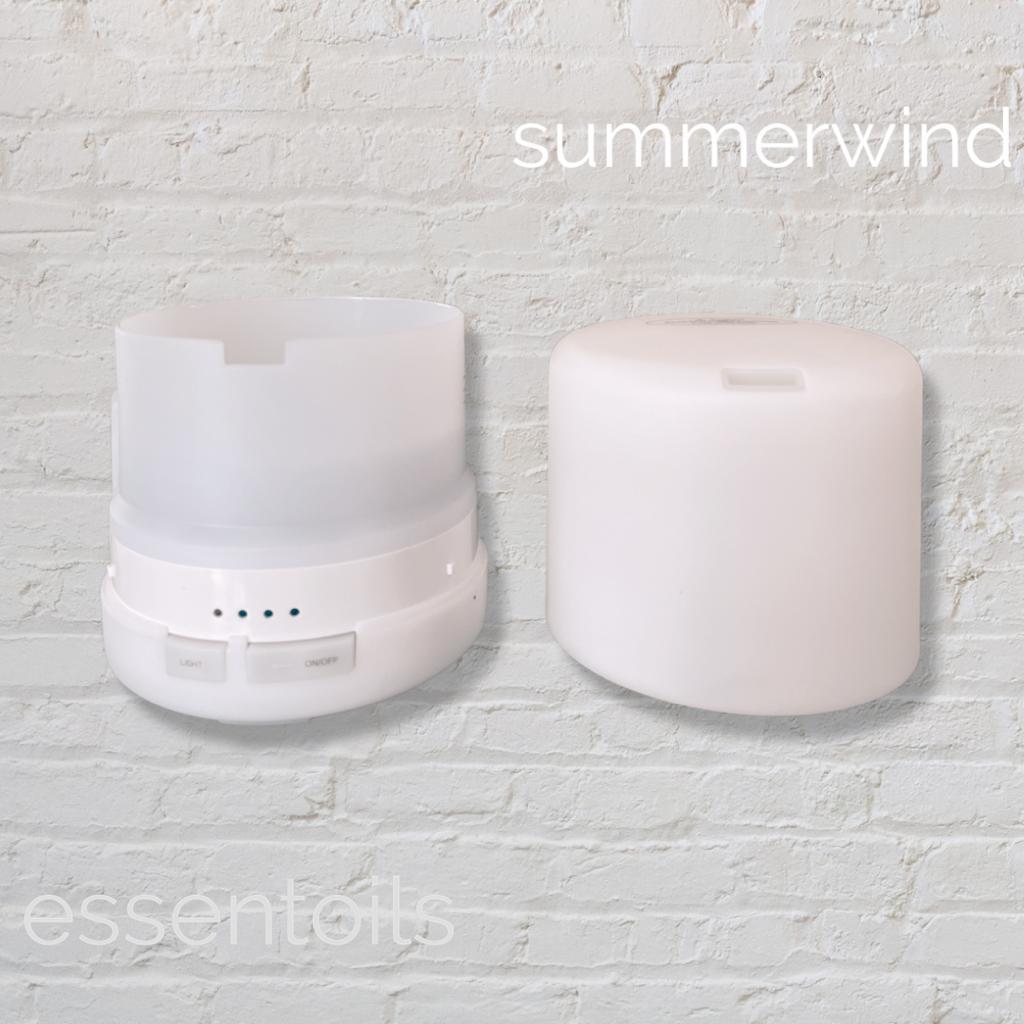 Summerwind Diffusor - 100ml - Ultraschall - RGB LED & Akkubetrieben