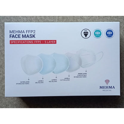 N95 FFP2 Maske : steril im Polybeutel 10er Pack (ISO Zertifiziert)